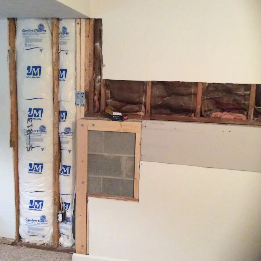 Wall insulation replacement during Odor Removal & Deodorization in Spring Valley Lake